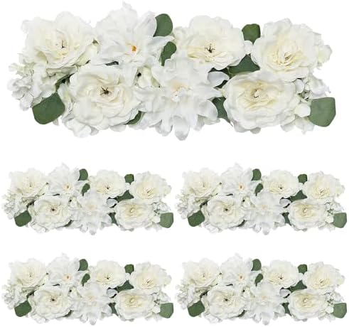 Wedding Arch Decorations Pack of 4 Artificial Flowers White