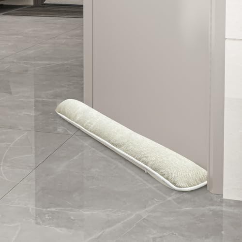 Adjustable 36 Inch Linen Draft Stopper Gray
