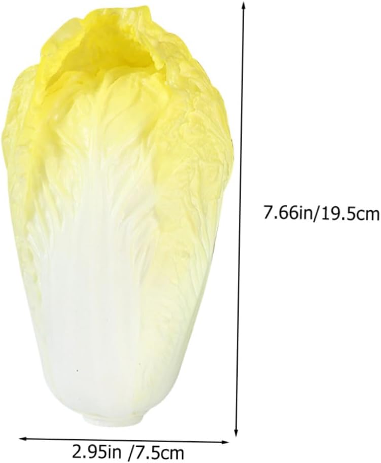Lifelike Fake Cabbage Artificial Vegetable Decor for Home and Kitchen