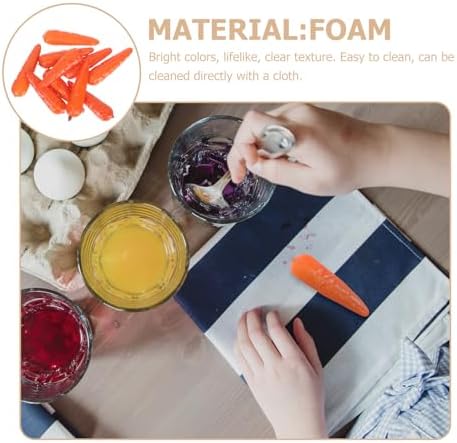 30Pcs Mini Foam Carrots for Decor and Props