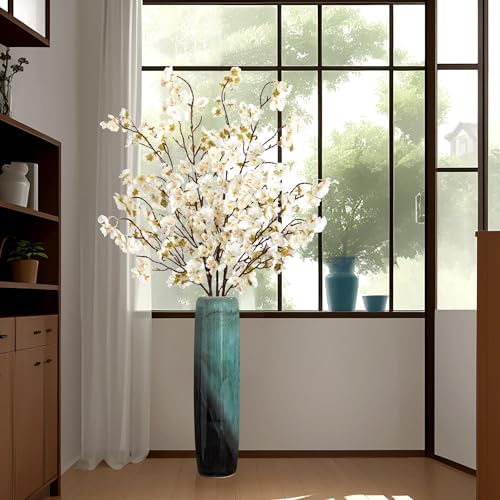 4 Pcs Artificial Cherry Blossom Flower Branches for Home Decor Spring Centerpieces
