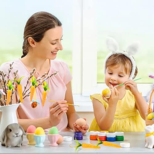 Yueton 12PCS Foam Carrot Hanging Ornaments