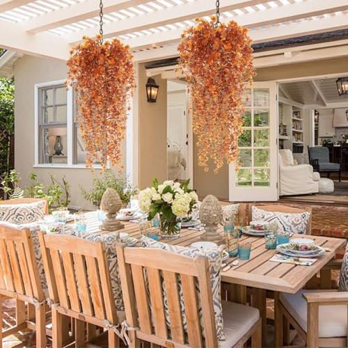 Fall Flower Artificial Hanging Plants Set of 3