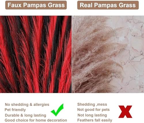 Acfruits Pampas Grass Halloween Decor 30 Pcs 17 Inch