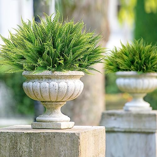 Sggvecsy 12 Bundles Artificial Boston Fern Plants Green Decor