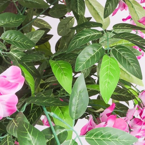 6ft Artificial Wisteria Tree with Seagrass Basket