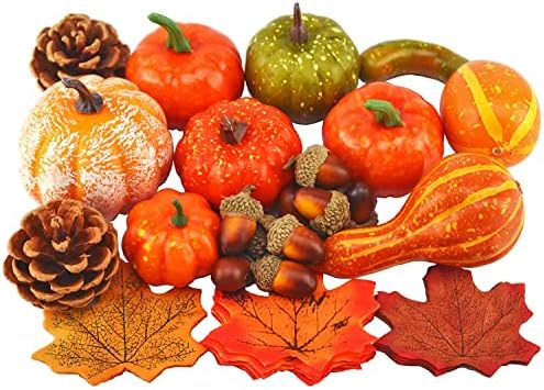 JEDFORE Artificial Vegetables for Fall Decor 50pcs Set