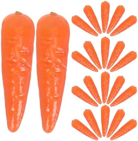 30Pcs Mini Foam Carrots for Decor and Props
