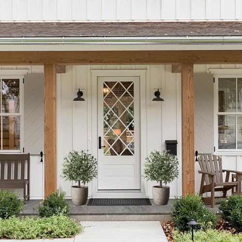 LUWENER 25 Artificial Olive Topiary Ball Set of 2