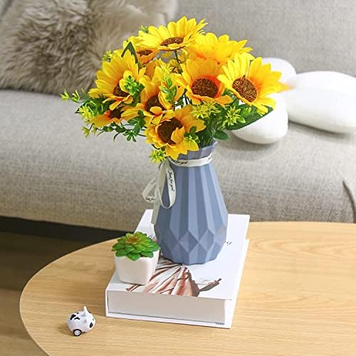 LOKIPA 2 Bunches Artificial Sunflower Bouquet