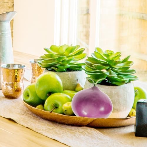 8pcs Artificial Onion Model Lifelike Fake Vegetable Props for Display and Photography