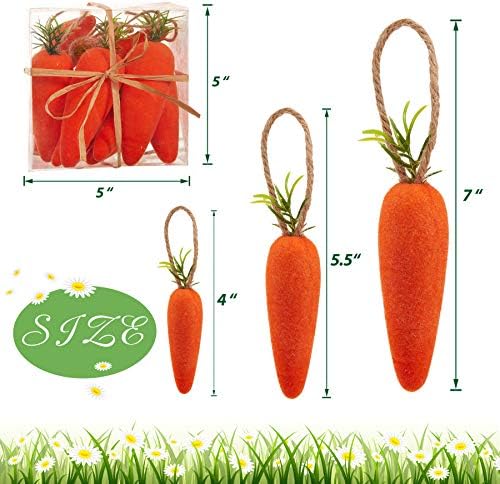 Athoinsu 22 Piece Easter Carrot Foam Decor Set
