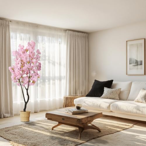 Realistic Pink Cherry Blossom Artificial Tree 65ft