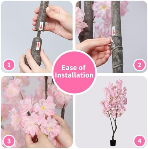 Realistic Pink Cherry Blossom Artificial Tree 65ft
