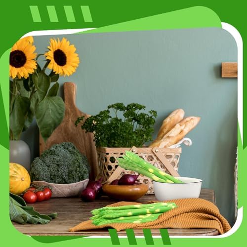 16 Pcs Realistic Artificial Asparagus Decor Set