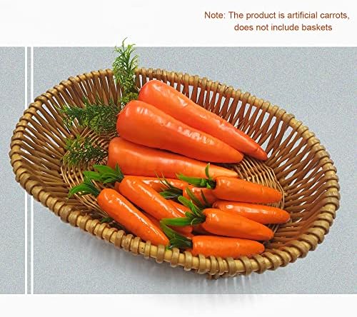 Lifelike Fake Carrots 15 Pcs Plastic Easter Decor