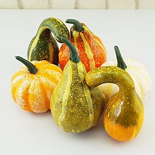 Firlar Artificial Pumpkins Gourds Set of 12 Fall Decor