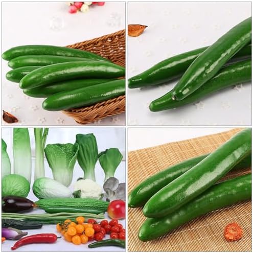 TOYANDONA 10 Pcs Realistic Artificial Cucumber Decor