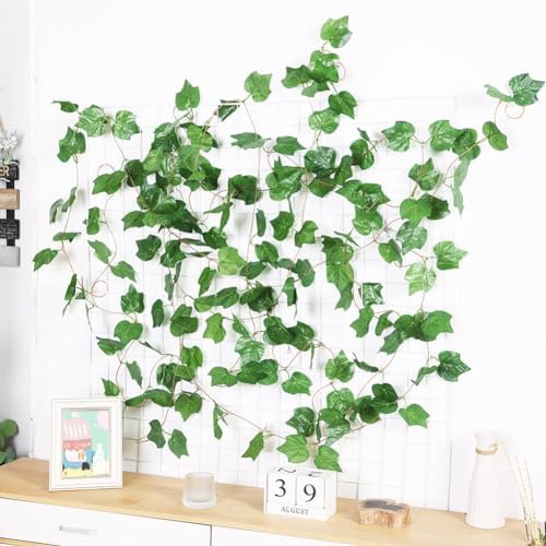 91 Foot 12 Strands Artificial Grape Vine Garland for Home Wedding Party