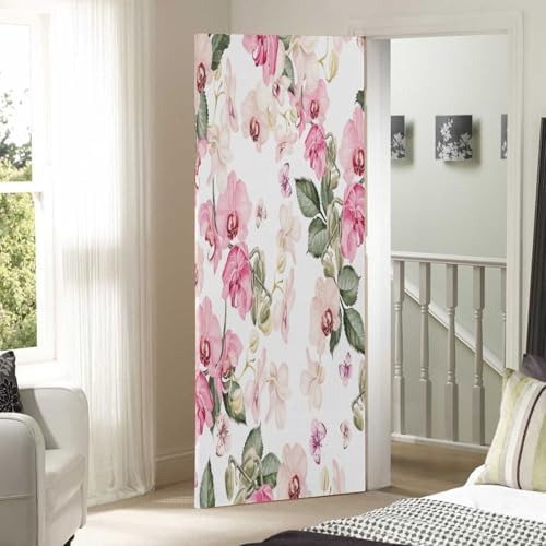 Susiyo Watercolor Orchid Halloween Door Cover