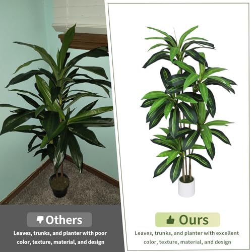 Gaoqisi Artificial Dracaena Tree 5FT Decor