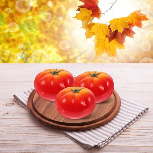 DECHOUS 4Pcs Artificial Tomatoes for Home Kitchen Decor