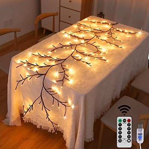 Lighted Willow Vine 144 LEDs Wall Decor 6 Ft