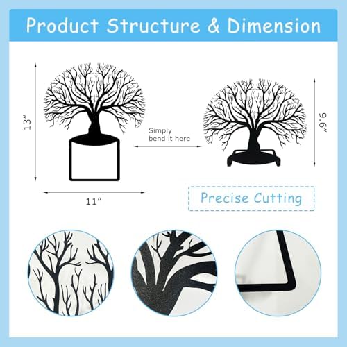 DASIMAT Metal Tree of Life Table Top Decor