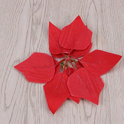 VORCOOL Artificial Poinsettia Flower Heads