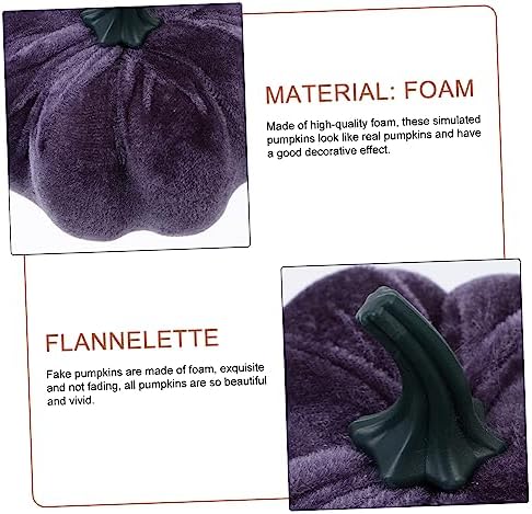 5pcs Flannel Foam Halloween Pumpkins Decor