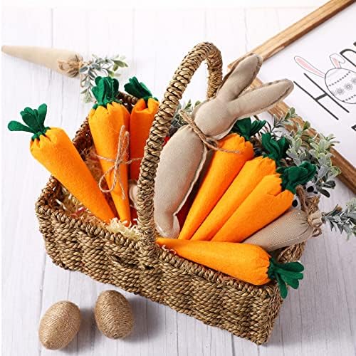 Skylety 8 Piece Easter Carrots Decor Toy