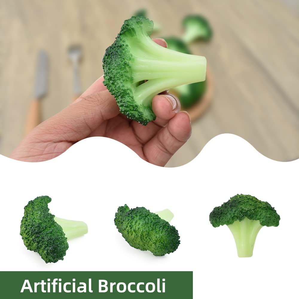 Lifelike Fake Broccoli Slices for Kitchen and Home Decor