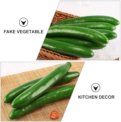 TOYANDONA 10 Pcs Realistic Artificial Cucumber Decor