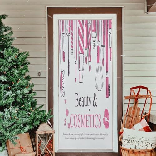 Susiyo Halloween Door Cover Stretch Fabric Door Decoration