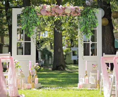 Artificial Hanging Willow Leaves Vine Twigs 2PC Decorations