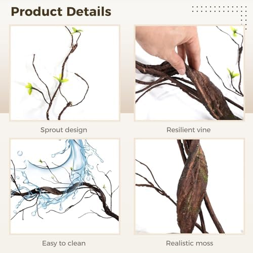 Tideme 67 Inch Artificial Tree Branch Wall Hanging Decor