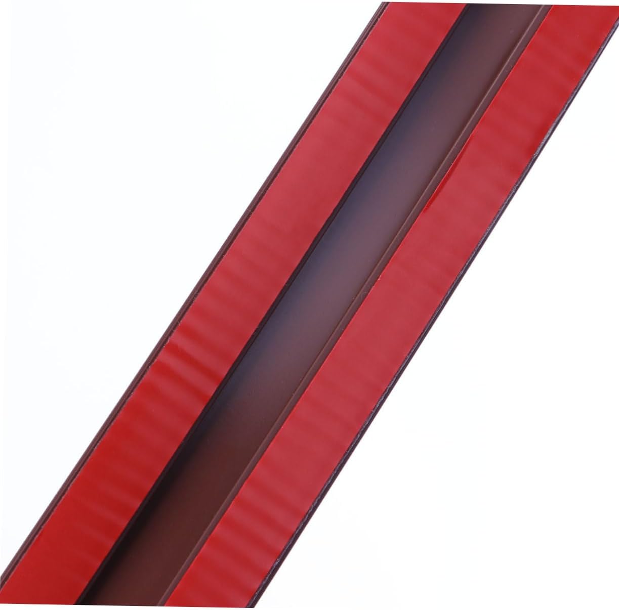 HOMSFOU Door Draft Stopper Seal Strip Brown Adjustable Weatherproof Sound Insulation