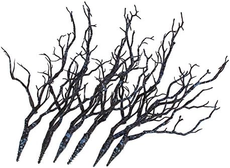 Artificial Flower Witch Antler Branch Blue 6 Inch