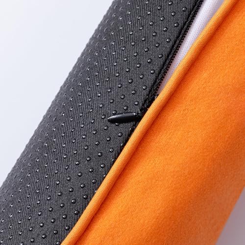 Sunolga 38 Inch Weighted Door Draft Stopper - Orange