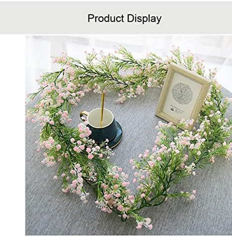 Gypsophila Artificial Flowers Garland 55 Ft White