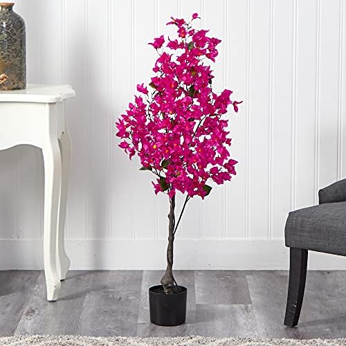 Nearly Natural 4ft Bougainvillea Artificial Tree Pink