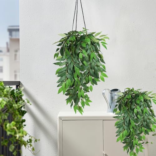 Artificial Hanging Willow Leaves Vine Twigs 2PC Decorations