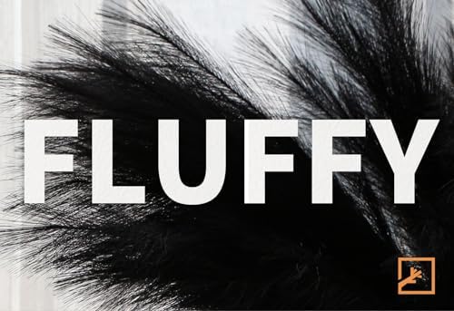ZIFTY 7-Pcs 38 Black Pampas Grass Artificial Flower Set
