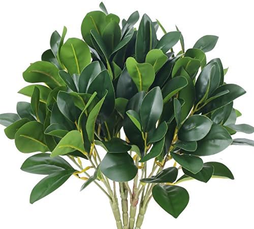 4Pcs Artificial Eucalyptus Shrubs for Garden and Home Decor