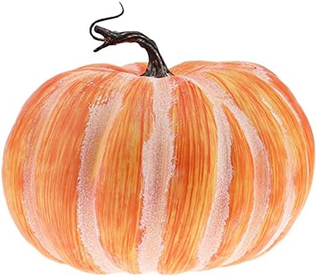 Woration Fake Pumpkin Decoration 84 Inch Yellow Artificial Vegetable