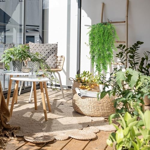 Huryfox Artificial Hanging Plants Fern Vine