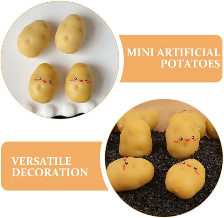 30pcs Mini Resin Potato Decor for Graduates and Crafts