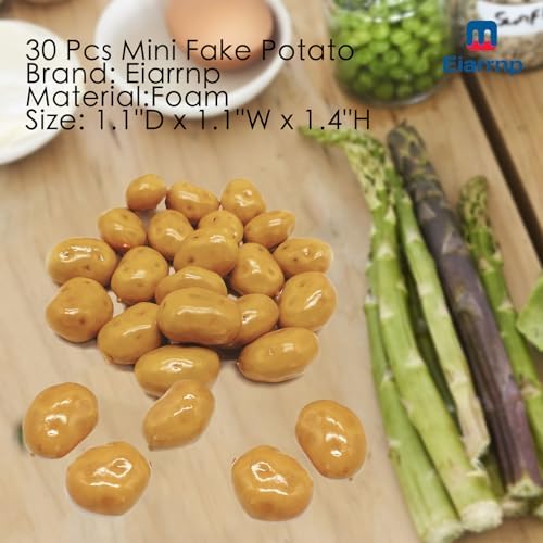 30 Pcs Mini Artificial Vegetables Potatos Decor
