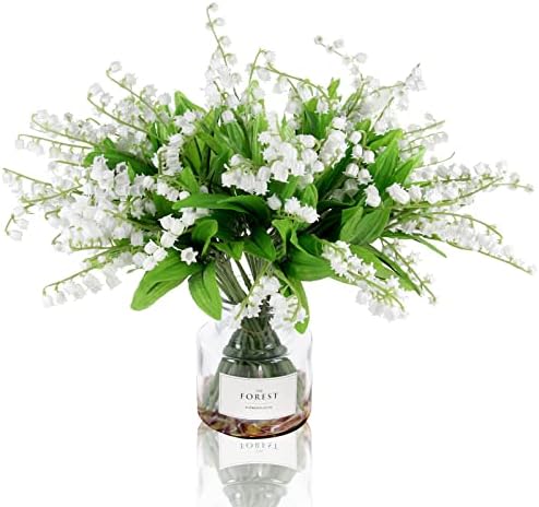 Tinsow 20 Pcs Artificial Lily of the Valley Flowers Bundle
