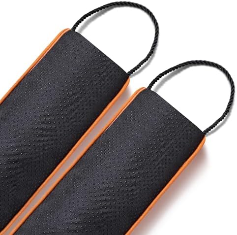 Sunolga 38 Inch Weighted Door Draft Stopper - Orange